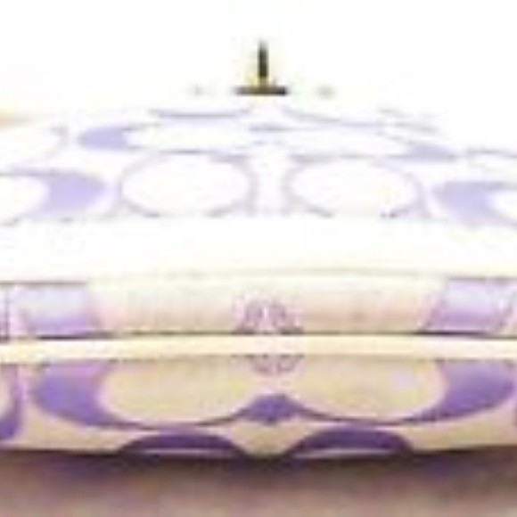 Coach Purple Sateen Leather Crossbody Swingpack - Picture 6 of 7